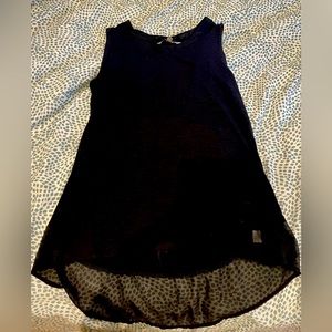 Black sleeveless top